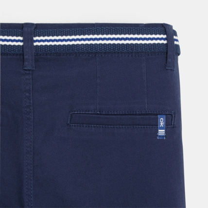 Avis Bermuda en toile + ceinture bleu garçon OKAIDI 4