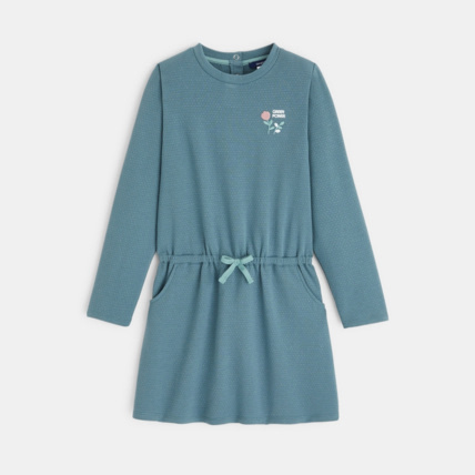 Avis Robe en molleton imprimé verte fille OKAIDI 2