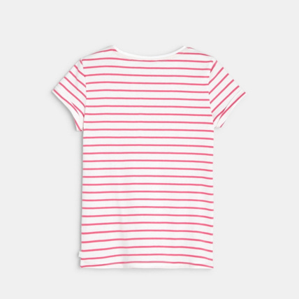 Avis T-shirt rayé fantaisie rose fille OKAIDI 3
