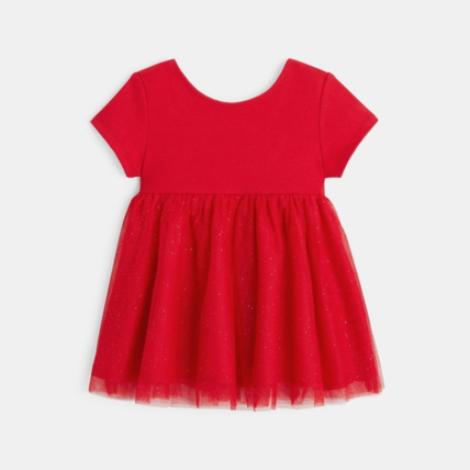 Avis Robe chic maille et tulle pailleté OBAÏBI 1