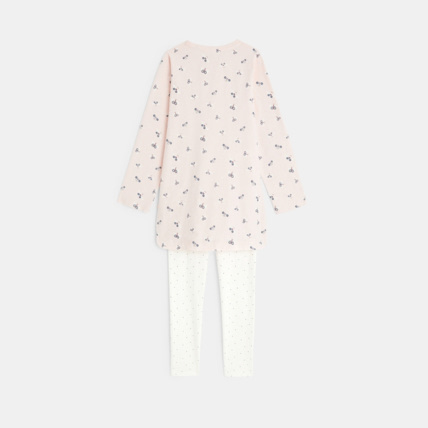 Avis Pyjama 2 pièces en jersey à petits motifs Papillon rose fille OKAIDI 4