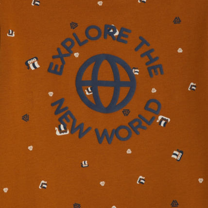Avis Sweat-shirt à motifs imprimés orange garçon OKAIDI 2