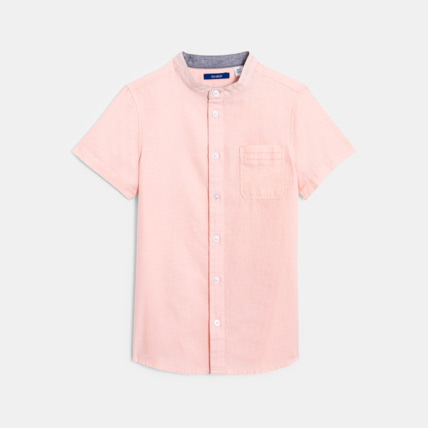 Avis Chemise col mao rose garçon OKAIDI 1
