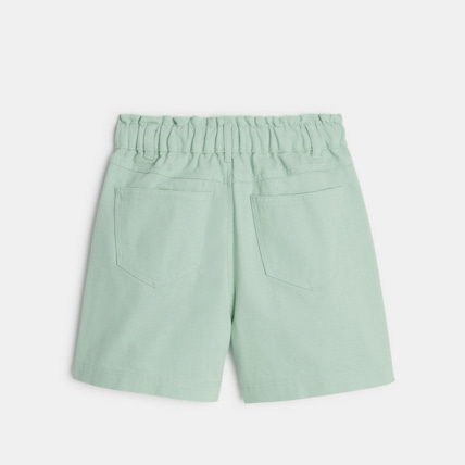 Avis Short taille haute en toile unie vert fille OKAIDI 4