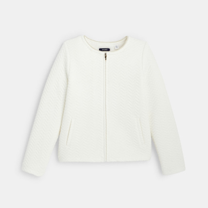 Avis Sweat-shirt matelassé et doublé beige fille OKAIDI 1