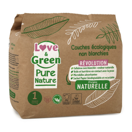 Avis Couches écologiques Love & Green Pure Nature Love & Green 1