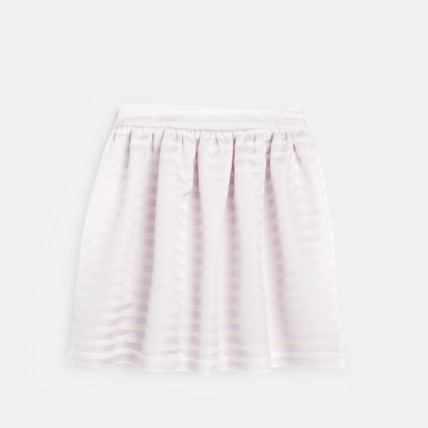 Avis Jupe rayé satinée évasée violette fille OKAIDI 2