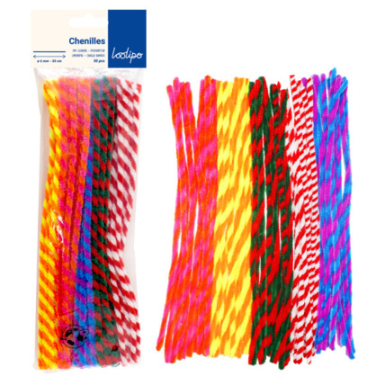 Avis Chenilles Twist - diam 6 mm - 10 Coloris LOOLIPO 1