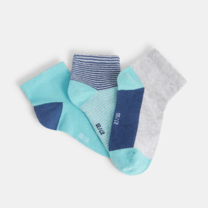 Avis Socquettes colorées (lot de 3) turquoise garçon OKAIDI 2