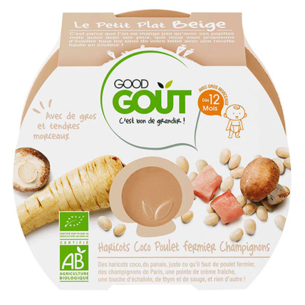 Avis Le Petit Plat beige : haricots coco, poulet fermier, champignons Good Goût 1