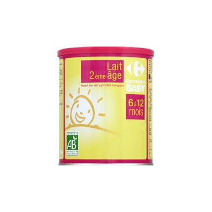 Avis Lait 2ème âge Bio CARREFOUR 1
