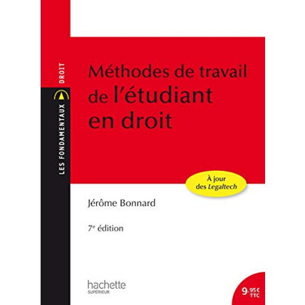 Avis Les Fondamentaux - Méthodes de travail de l'étudiant en droit Hachette Éducation 1