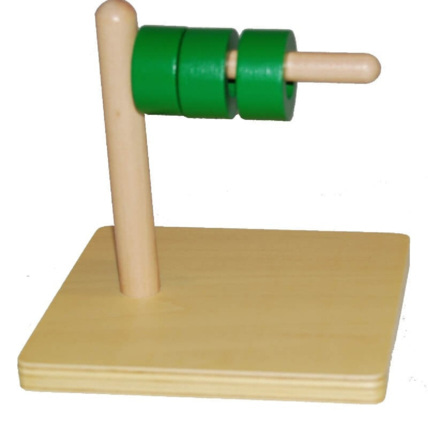 Avis Disques sur tige horizontale ambiance montessori 1