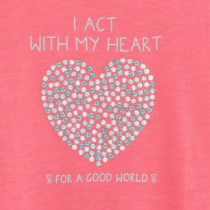 Avis T-shirt fantaisie rose fille OKAIDI 3