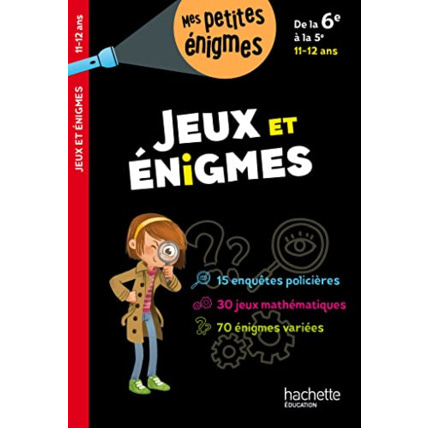 Avis Jeux et énigmes De la 6e à la 5e - Cahier de vacances 2023 Hachette Éducation 1