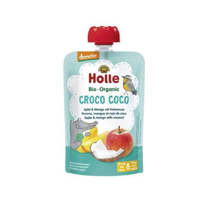 Avis Croco Coco - Gourde pomme, mangue et noix de coco Holle 1