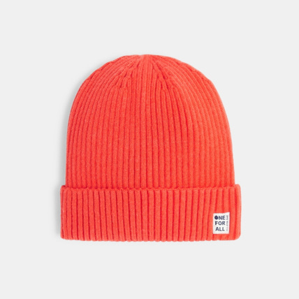 Avis Bonnet en tricot côtelé orange garçon OKAIDI 1
