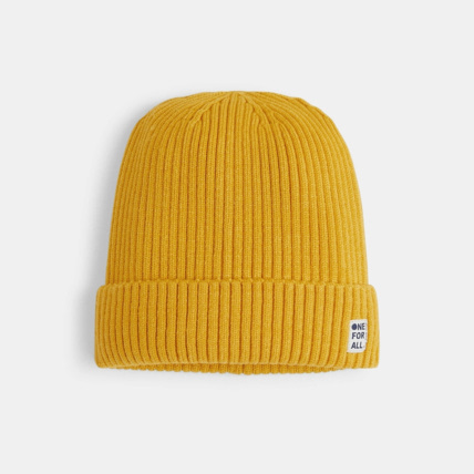 Avis Bonnet en tricot côtelé jaune garçon OKAIDI 2