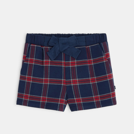 Avis Short à carreaux bleu fille OKAIDI 1