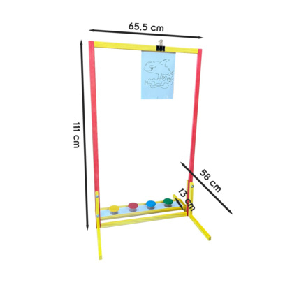 Avis Chevalet tableau en bois pour enfant GINO 3TOYSM 4