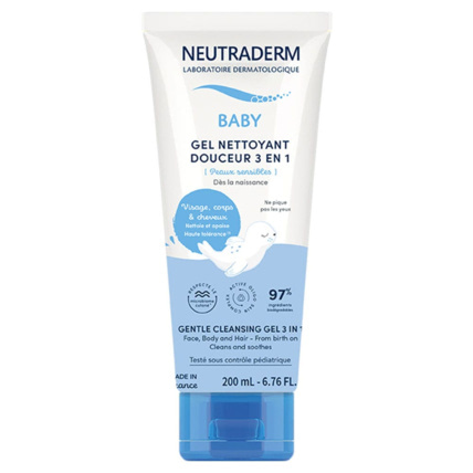 Avis Gel nettoyant douceur 3 en 1 Peaux sensibles NEUTRADERM 1