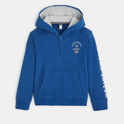 Avis Sweat-shirt à capuche bleu garçon OKAIDI 2