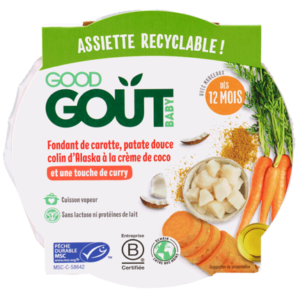 Avis Fondant de carotte patate douce colin d'Alaska à la crème de coco Good Goût 1