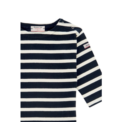 Avis Marinière "Erwann" Baby - coton équitable - Rich Navy/Nature ARMOR-LUX 2