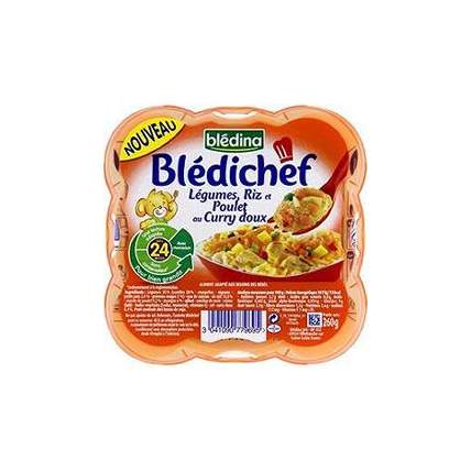 Avis Blédichef : Légumes, riz et poulet au curry doux Blédina 1