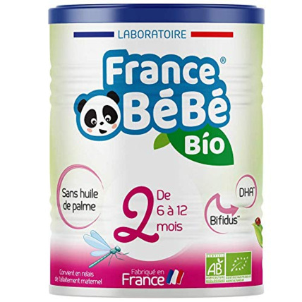Avis Lait infantile de suite bébé 2ème âge en poudre FRANCE BEBE BIO 6