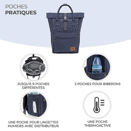 Avis Sac à langer bébé MOONPACK Kinderkraft 5