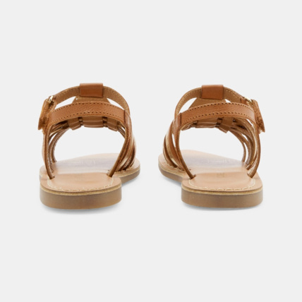 Avis Sandales en cuir à lanières beige fille OKAIDI 4