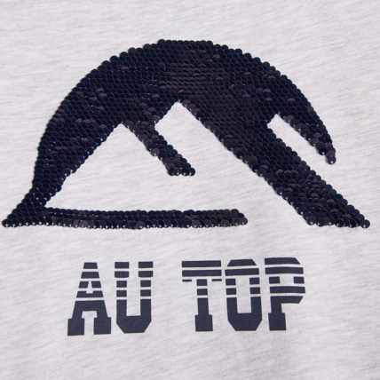Avis T-shirt à sequins magiques blanc garçon OKAIDI 4
