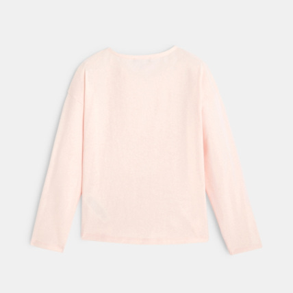 Avis T-shirt motif et message coeur rose fille OKAIDI 4
