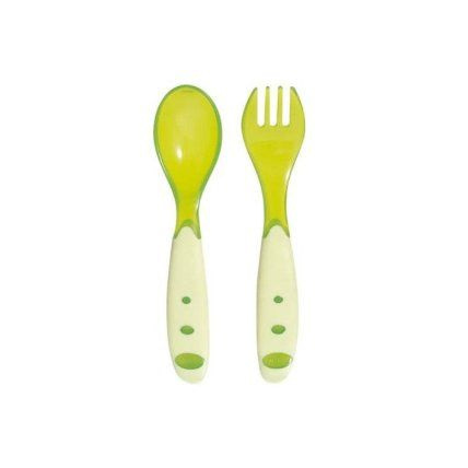 Avis Set de 2 couverts ergonomiques cuillère et fourchette Tigex 1
