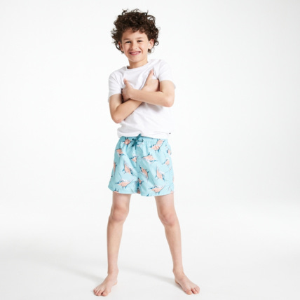 Short de bain imprime Raie Manta bleu garcon OKAIDI Comparateur Avis Prix