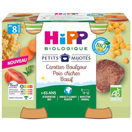 Avis Carottes boulgour pois chiches bœuf HIPP 2