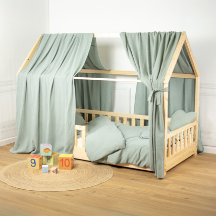 Avis Ciel de Lit Cabane en gaze de coton SOLO Sevira Kids 9