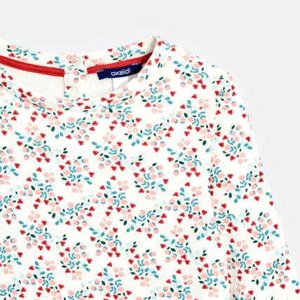 Avis Robe en molleton imprimé blanche fille OKAIDI 2