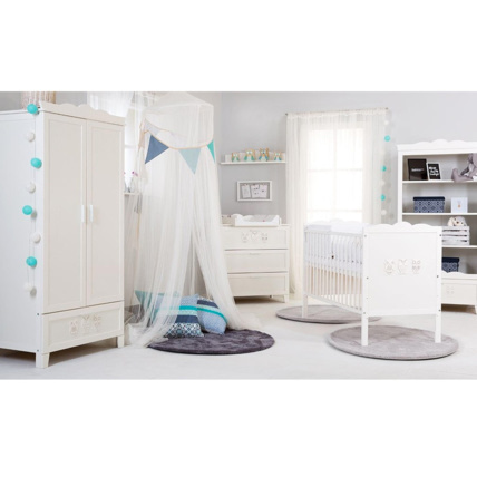 Avis Chambre bébé complète lit + commode à langer + armoire et bibliothèque MARSELL Mon Mobilier Design 5
