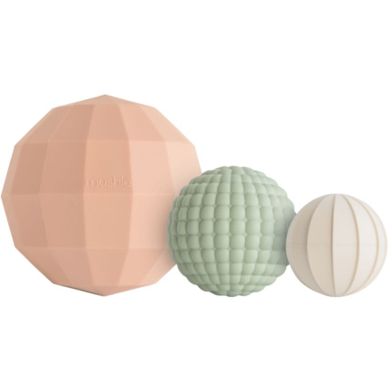 Avis Lot de 3 jouets sensoriels Nesting Spheres MUSHIE 1