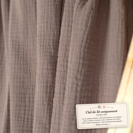 Avis Set double ciel de lit cabane en gaze de coton Sevira Kids 6