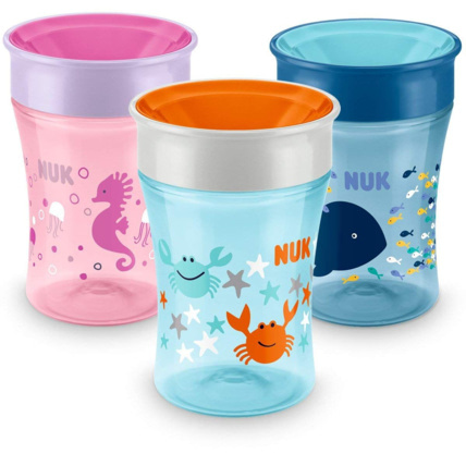 Tasse bébé magic cup - 360 silicone - mixte 8m+ de Nuk sur allobébé