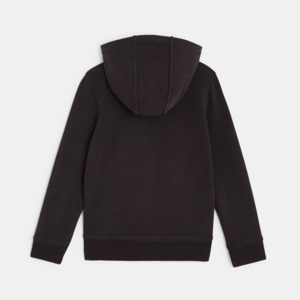 Avis Sweat-shirt uni à capuche noir garçon OKAIDI 4