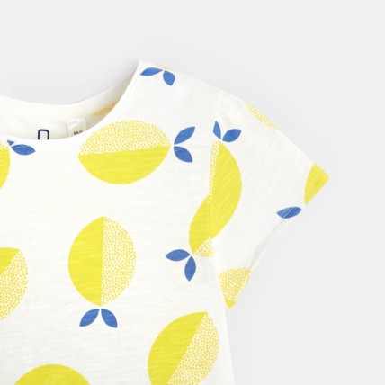 Avis Pyjama d'été 2 pièces motif citron jaune fille OKAIDI 2