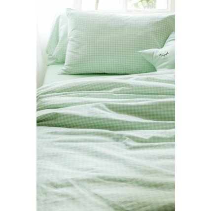 Avis Housse de couette enfant percale de coton bio Vichy KADOLIS 4