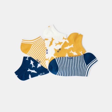 Avis Socquettes invisibles colorées (lot de 5) bleu garçon OKAIDI 2