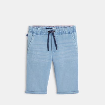 Avis Bermuda slim en jean bleu garçon OKAIDI 1