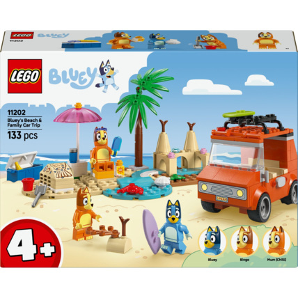 Avis Les Vacances et le voyage en voiture de Bluey LEGO 1