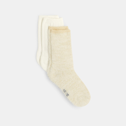 Avis Chaussettes unies (lot de 2) blanches fille OKAIDI 1
